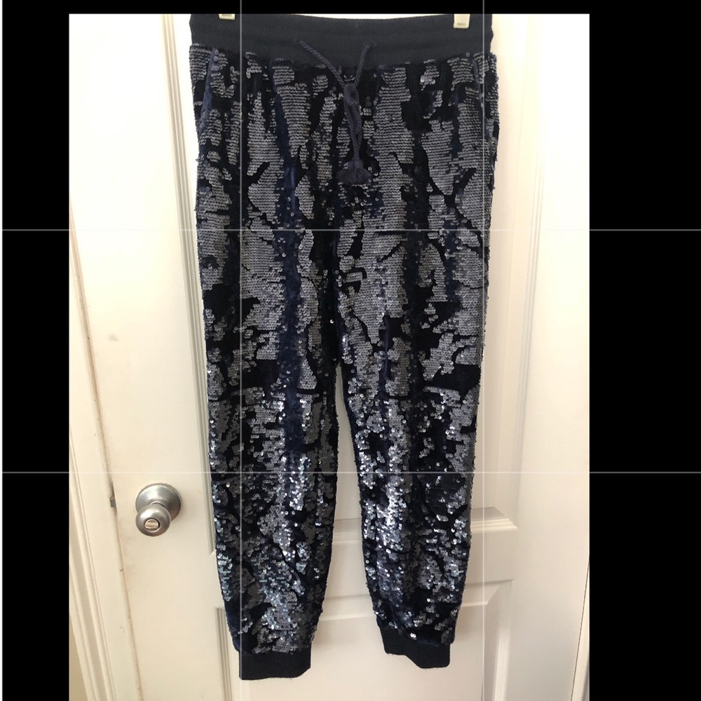 Sequin Anthropologie jogger